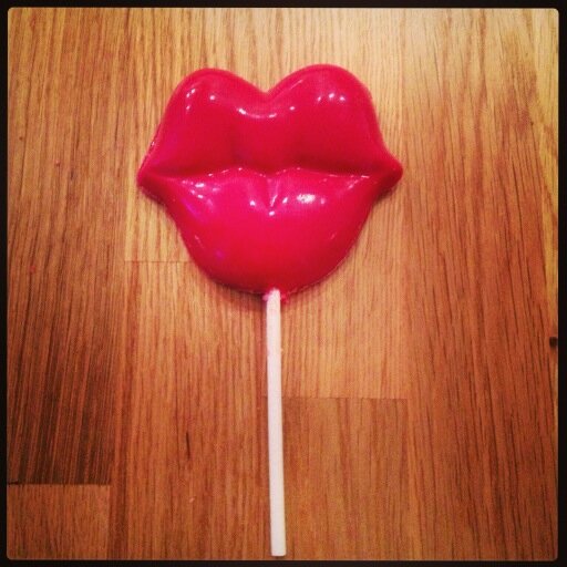 Hand made chocolate lips