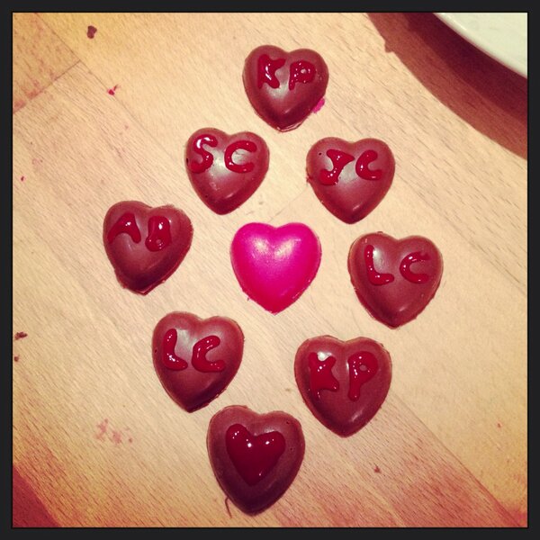 Hand made love hearts