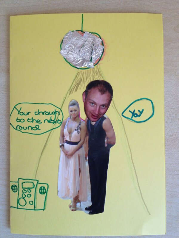donamarch's tweet photo. @The_OlaJordan my daughter made this card for her dad @GORDONWOODBURN bday. Please could he have a birthday retweet? http://t.co/sJtuJ8B6