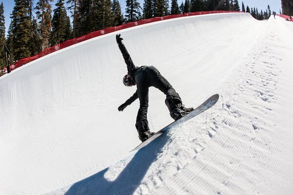shaunwhite's tweet photo. Doing the #harlemshake up on the pipe at @SkiNorthstar | Photo by Gabe L'Heureux | @burtonsnowboard http://t.co/tK9yzxD4