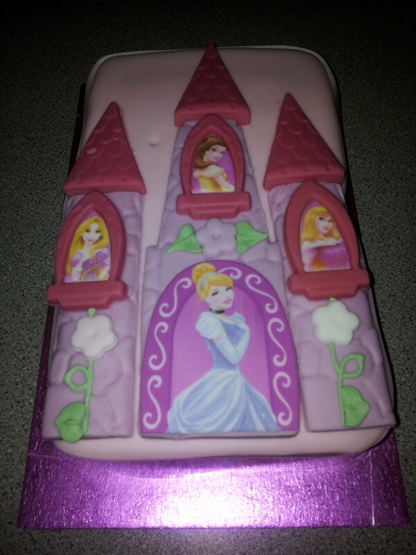 pinky247's tweet photo. My lovely princess birthday cake. Happy birthday me http://t.co/eO8xMBru