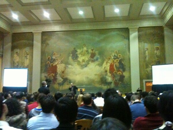 Cheering on <a href="/MITbeehive/">Beehive Cooperative</a> as Craig from Craigslist speaks at #accelerate2013 <a href="/mit100k/">MIT $100K Entrepreneurship Competitions</a>