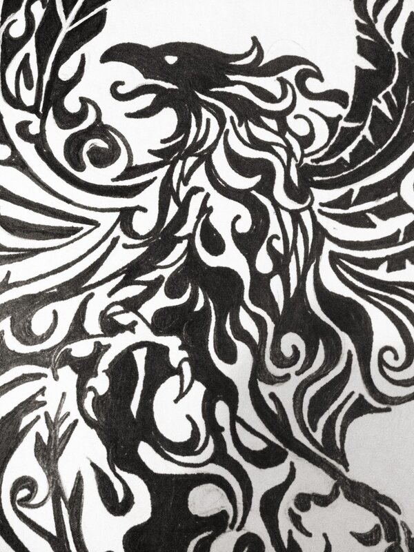 _evilhood_'s tweet photo. "Ave Fénix" - Ramón Castillo #ilustración http://t.co/EKnC91d1