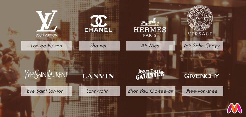 Myntra on X: Know how to pronounce the names of these luxury