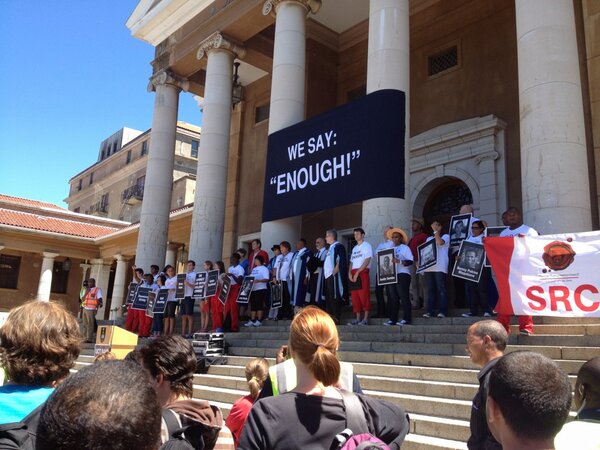 soph910's tweet photo. #UCT #WeSayEnough #Againstcrime http://t.co/9fwsrEXr