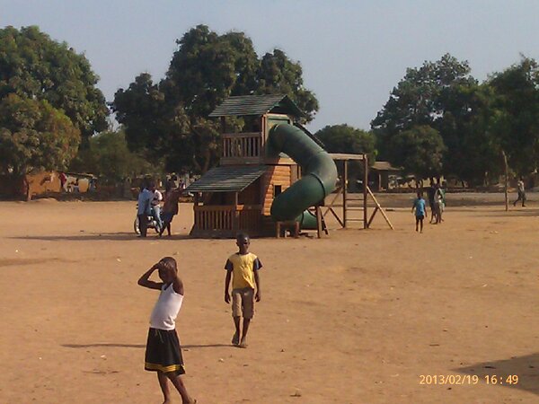 The finished adventure playground - the first in Sierra Leone we are lead to believe!