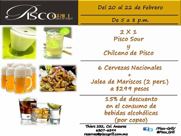 Pisco_Grill's tweet image. Visítanos y elige tu promoción favorita!!!
Te esperamos