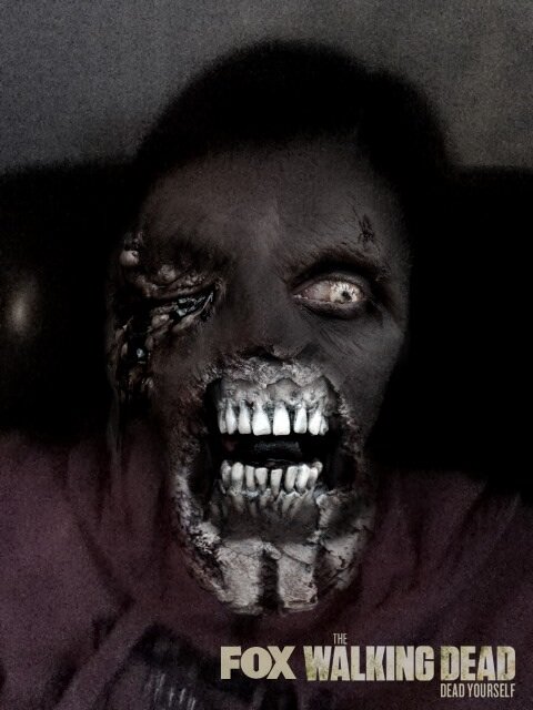BrooklynSiddall's tweet photo. Want to join FOX's The Walking Dead and make your own Walker zombie photo? Go to http://t.co/D9LhJQIH ! http://t.co/CaAYw2Jf