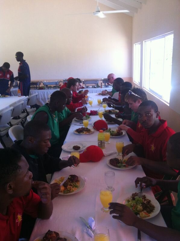 ZimCricketv's tweet photo. Lunchtime. #WIvZim http://t.co/1hGDMbaX