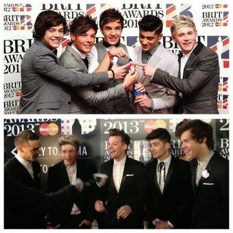 One Direction last year and now. I'm cryin