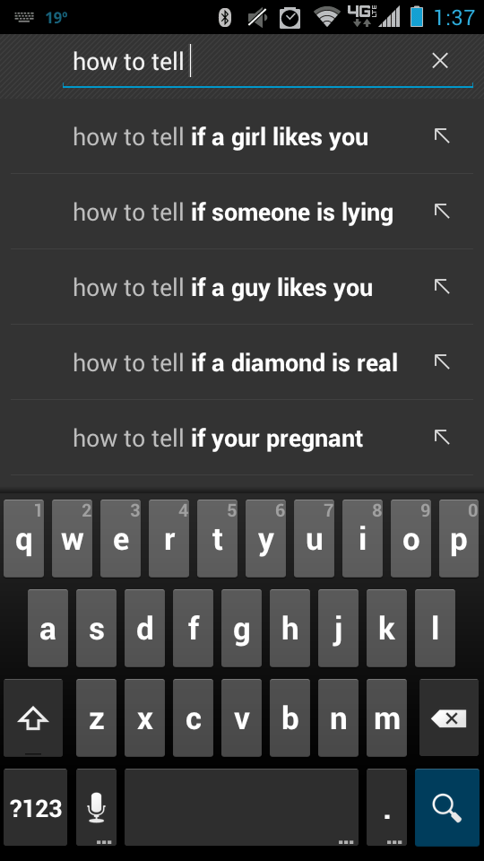 C_MiLL87's tweet image. #HowToTell google search