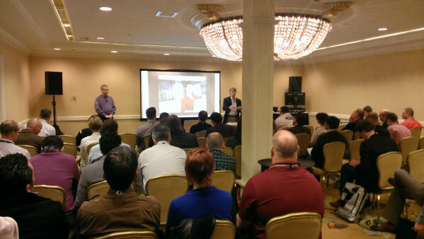 LyncPartner's tweet image. Standing room only in Apps Track at #lyncconf!