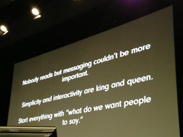 foodiefred's tweet photo. The money slide #anamarketers http://t.co/inrCSH1b