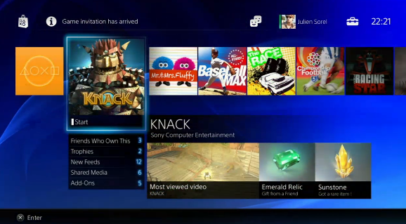 IGN's tweet photo. Here's the new PS4 interface. Follow along live here http://t.co/kncSkLY4pn #PS4 http://t.co/oljUezsXt8