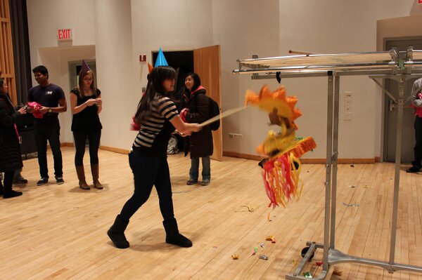 Columbia_SWE's tweet photo. Fun with Pinatas today was a hit! (pun intended) Be on the look out for more SWE events and E-Week events! http://t.co/BTm34ZT91G