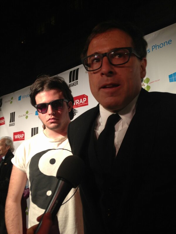 SLPbook's tweet photo. David O. Russell, director of #SilverLiningsPlaybook on our red carpet at the #OscarWrapParty http://t.co/XNK0h2NUwe