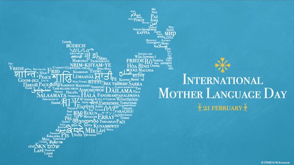 UNESCO's tweet photo. Today is Intl Mother Language Day. Does "peace" in your language appear in our image? Suggest &amp; we'll add! Pls share http://t.co/jbpPz40SHc