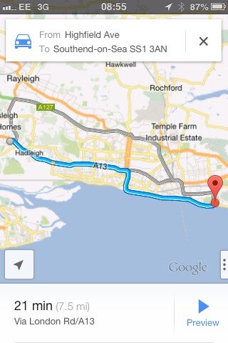 W3Z_D's tweet photo. @Dewar_R6 this is our route, its 7.5mi one way! So 15mi round trip geez http://t.co/pwbReBmGPC