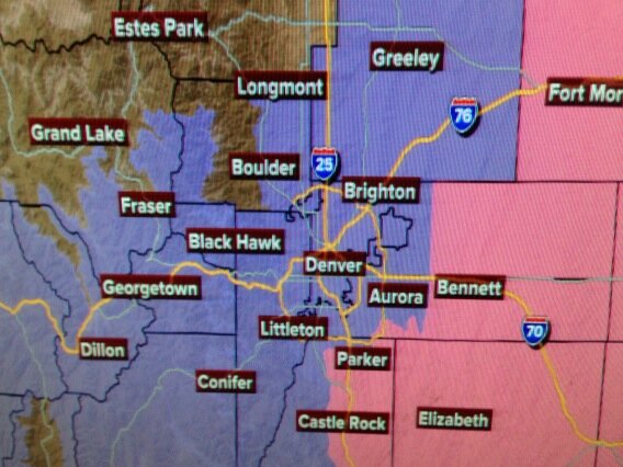 LisaDenver7's tweet image. Winter Weather Advisory still in place for metro area! In effect until 9am. #cowx #snowfinally #upearly