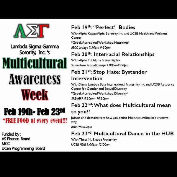 LSGSororityInc's tweet image. In full swing of #MulticulturalAwarenessWeek at @ucsantabarbara #zetachapter #ucsb @lsg_ucsb #diversity #ipse