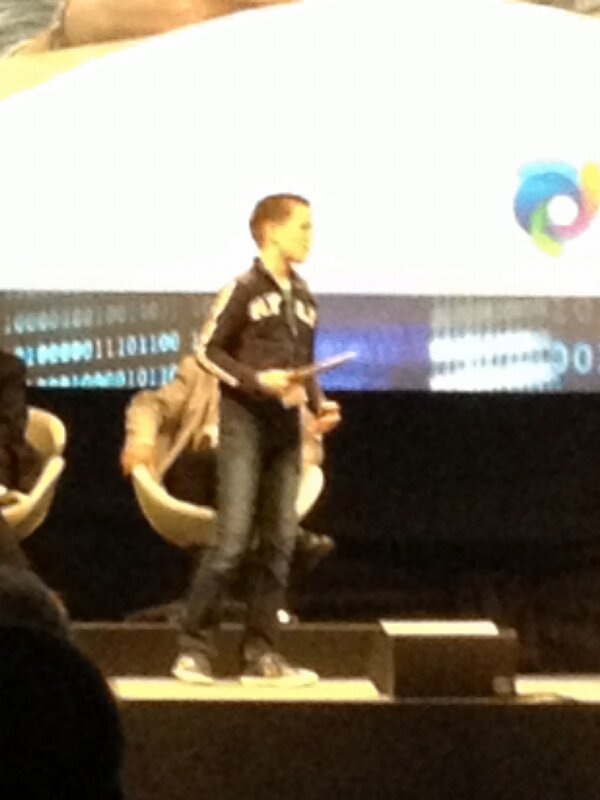 #FTTH2013's youngest presenter - Pascal - demanded FTTH from the industry.  And he wants it now!