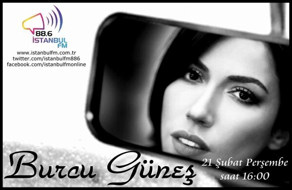 mehmetyavuzer's tweet photo. BUGUN SAAT: 16.oo'da BURCU GÜNEŞ (@BurcuGnes ) İSTANBUL FM'de! @istanbulfm886 http://t.co/MjYfThUoPT http://t.co/vhgvaRUvUO