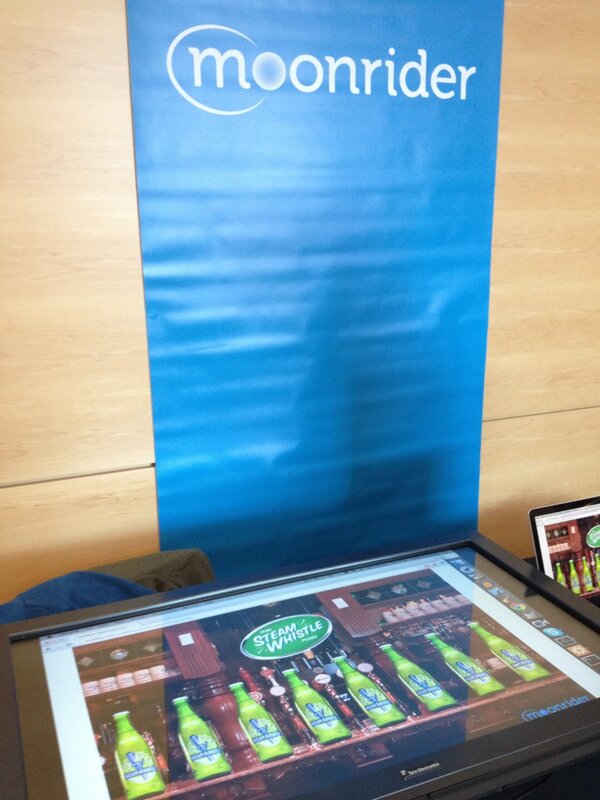 jumpwiremedia's tweet photo. @artjamapps looking very cool at #cmto13 banner ads for the new age. http://t.co/qC6y6e7qTO