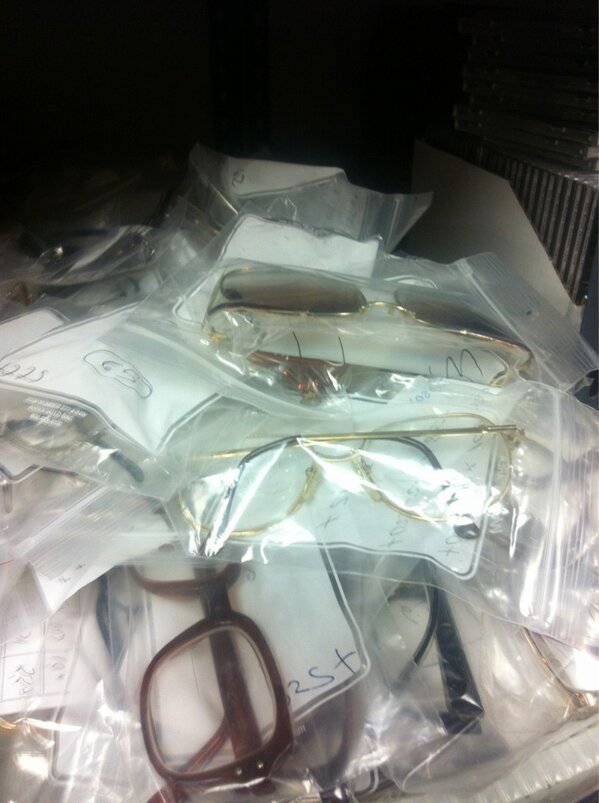CharleneWest's tweet photo. @prdanielgaray @IsmaelBustamanT - 800 eye glasses packed and ready for Quevedo, Ecuador for eye clinics. http://t.co/A1yzprshky