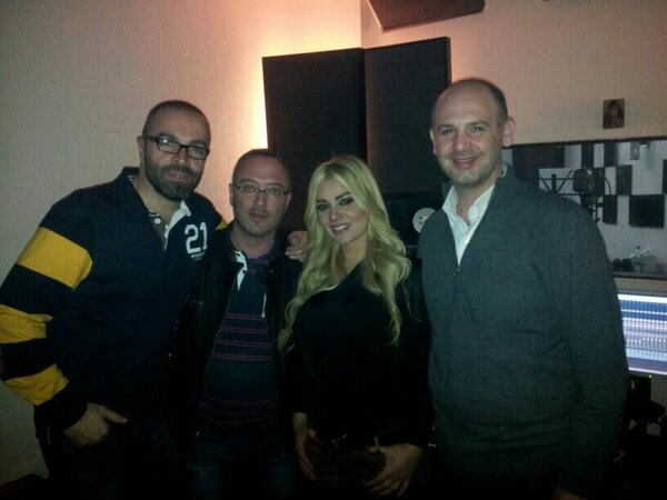 studioeliesaba's tweet photo. working on a new hit for madlein matar with hicham boulos, mounir abou 3assaf and bilal el zein. http://t.co/alcTCGn93p