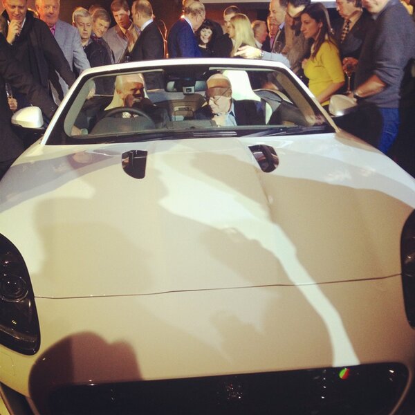 MenswearStyle's tweet image. The big reveal of the @JaguarUK F-TYPE #FTYPEVIP #FTYPEDESIRE