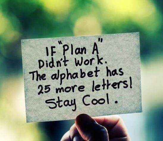 WishLab's tweet image. If "Plan A" didn't work. The alphabet has 25 more letters! Stay cool. #wishlab