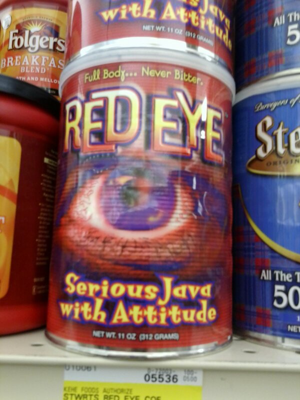 pamcarlsongugel's tweet image. Distraction while grocery shopping in the coffee aisle. #lovejava