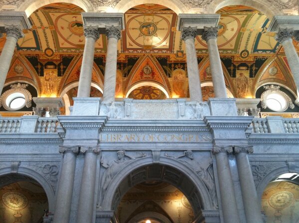 At #TheLibraryOfCongress with the @McCarthyCTR! Bringing me back to Italy with the Renaissance art!