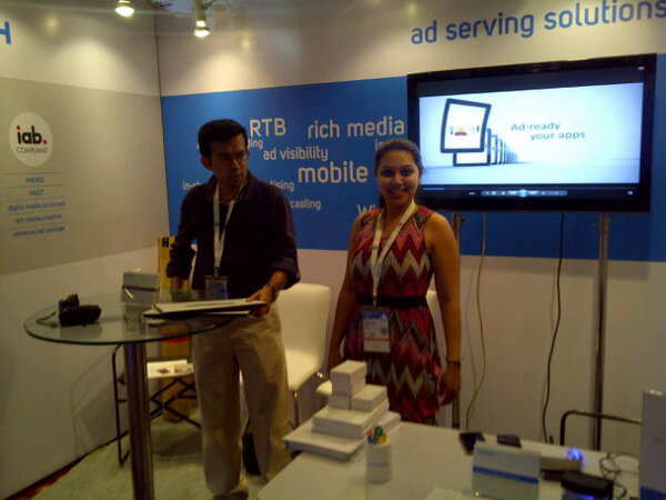 Day2 of #adtechdelhi: preparing our booth - step by for a chat - booth#12 @ADTECHAdServer