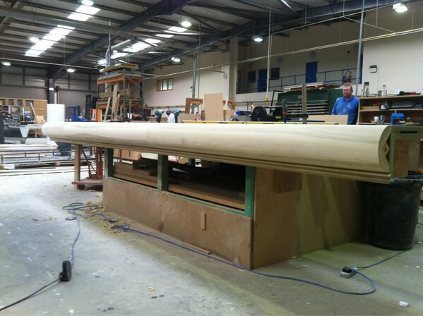 beachiboy's tweet photo. It's going to be one extremely impressive bar in our new Plymouth restaurant! @RoyalWilliamYd @LeBistrotPierre #huge http://t.co/bZ75PcGE5O