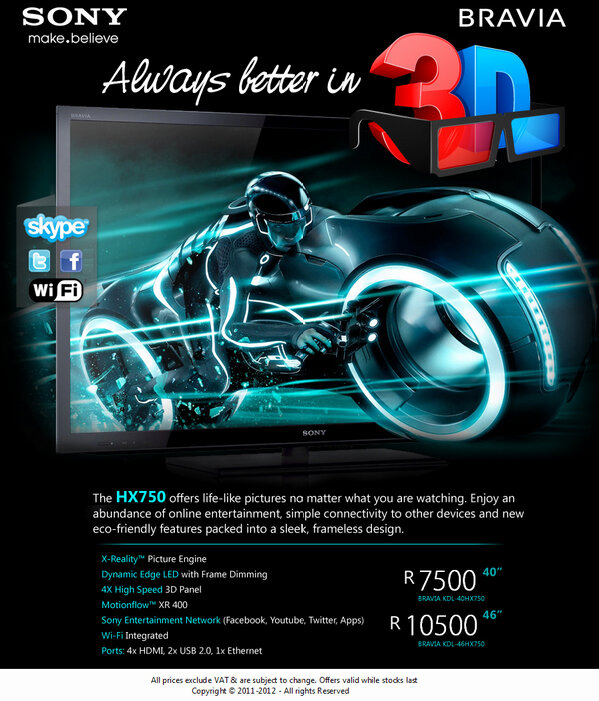 instawebcc's tweet image. Sony Bravia 40&quot; &amp;amp; 46&quot; Specials, While stocks last #Sony #Bravia #Specials #Cpt #Jhb #Dbn