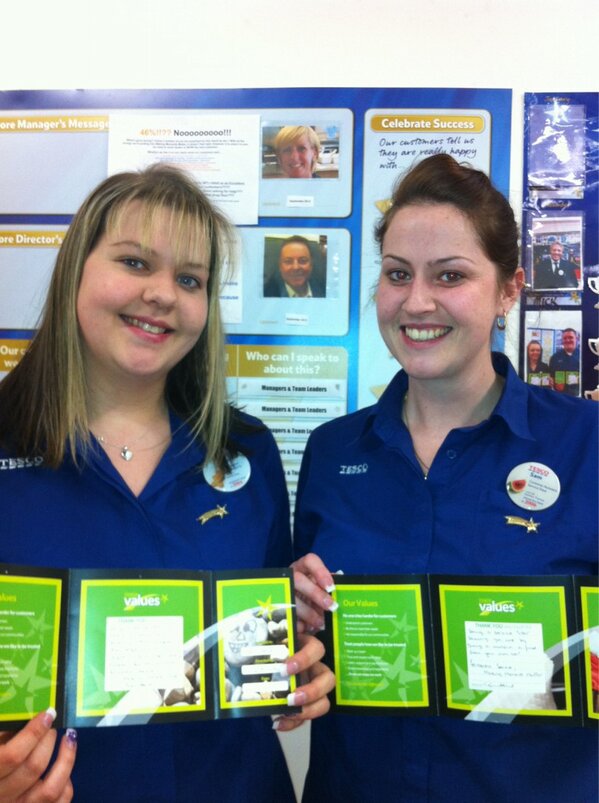 Well done Carla and Sam our Service Stars for Period 12!! <a href="/franceasinthe/">Matthew</a> @steviegosboy <a href="/TescoFarnworth/">Tesco Farnworth</a> #MMM