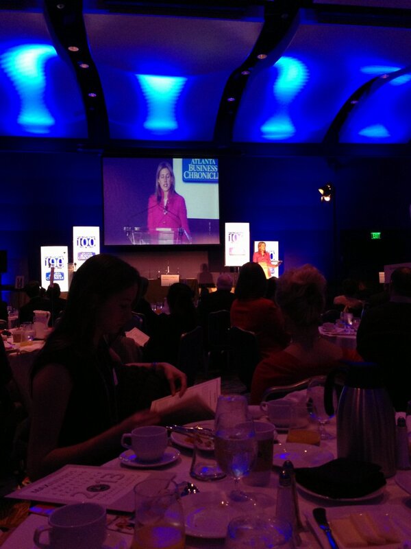 MaxAwards's tweet photo. Laurie Ann Goldman of @SPANXinc is giving her keynote speech now. #MAXAwards http://t.co/VrZLgQIemj