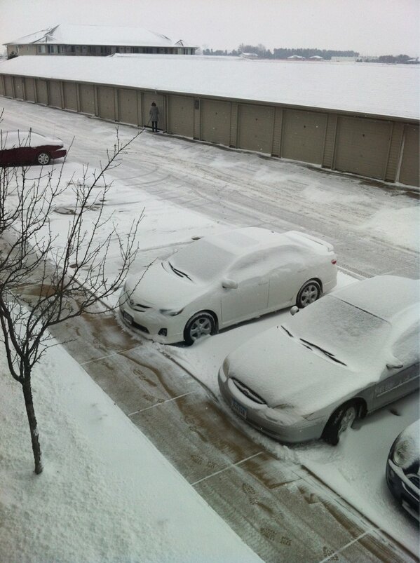 tarawellman's tweet image. I can still see my car. This is not only NOT the #stormofthecentury, but it's also #barelyastormatall. #winterfail