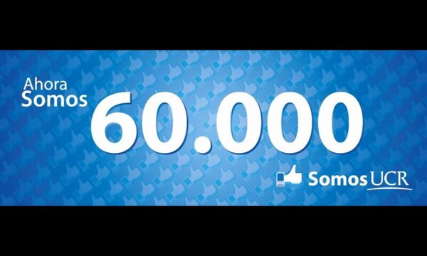 Página de la <a href="/UniversidadUCR/">Universidad UCR</a> alcanza más de 60000 me gusta en facebook.
