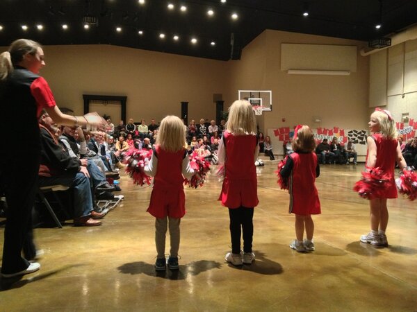 how cute are our cheerleaders!! #cuties