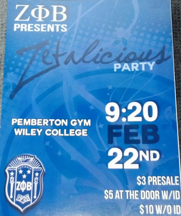 Wiley_Zetas's tweet photo. Come party with the Dovely Ladies of ZPHIB tonight at 9:20 in pemberton gym http://t.co/uxCnESuofm