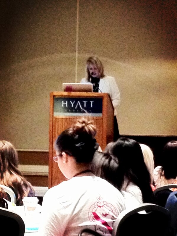 Listening to our international president!! #aoe