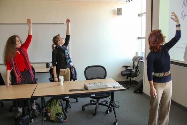 Green_Patriots's tweet photo. Green Patriots explore wellness and sustainability with guest speaker Dr. Vitazkova! http://t.co/8dyVh54CSA