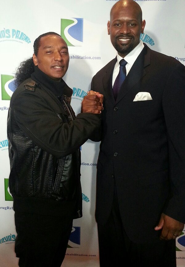 HMAN84's tweet image. Just caught up with my lil bro @oceanmarciano at #ImaginationHeals Event in Cali. #PachasPajamas