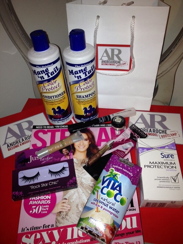 armodelagency's tweet photo. Our good bag 4 today's model bootcamp @bourjois, @vitacoco, @mane 'n tale, Sure deodorant, @stellarmagazine 😃 http://t.co/9U9SASqz5N
