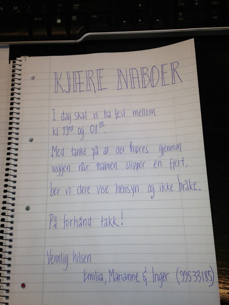 Annenvoterende on Twitter: "Alltid lurt å sende ut nabovarsel hvis man