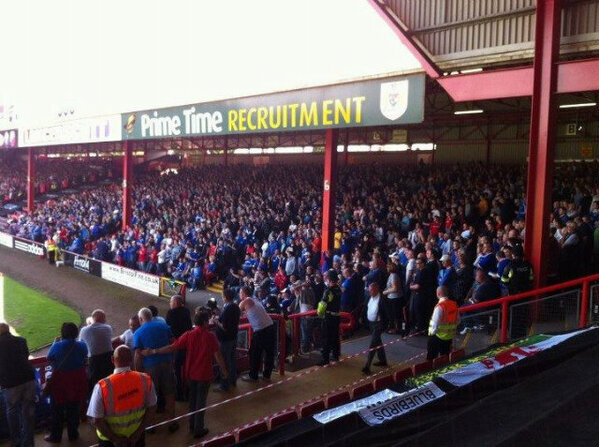 CCFCAwayDays's tweet photo. Cardiff City fans at Bristol this season #CCFC http://t.co/JQXQ4s8KcE