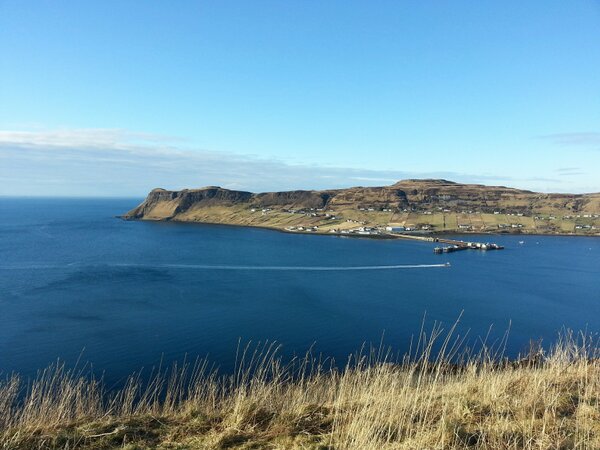 Uig, home of the Isle of Skye Brewery. Our little village is stunning today!