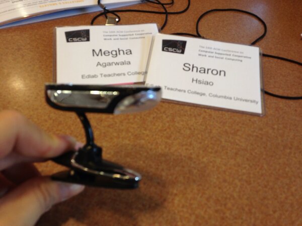 shoha99's tweet image. #cscw2013 swag~~~